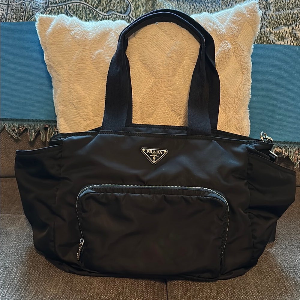 Prada Black Tote/Diaper Bag Authentic!